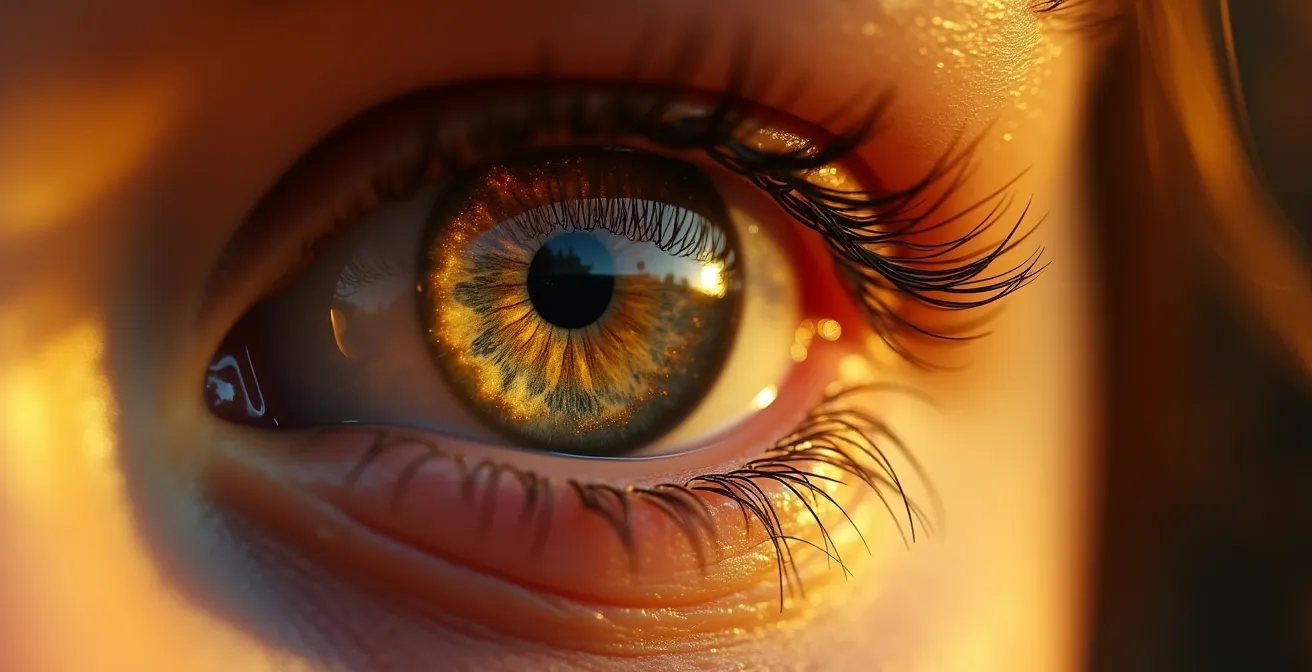 Niño descubriendo sus talentos naturales representados como luz dorada