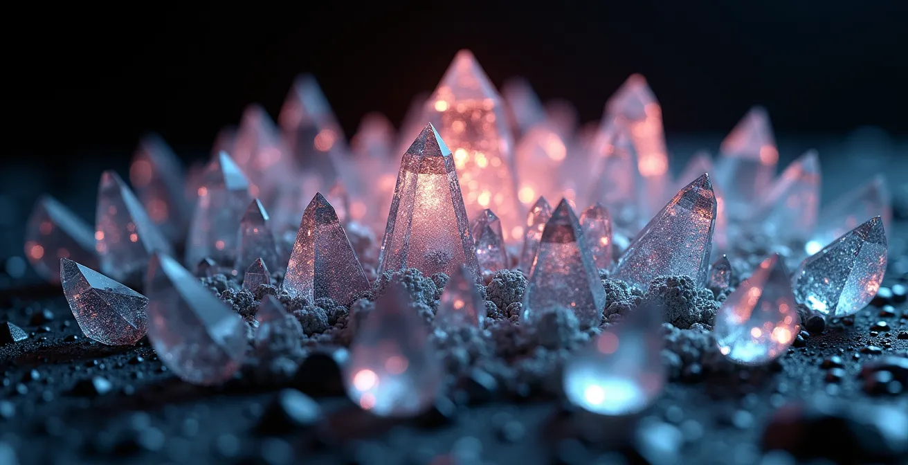 Visualización abstracta de una mente analítica procesando datos y patrones numéricos