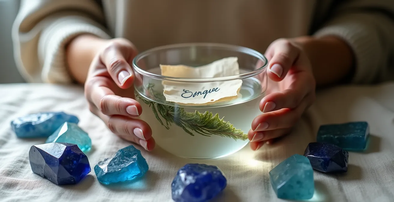 Ritual de limpieza energética del nombre para liberar el chakra garganta