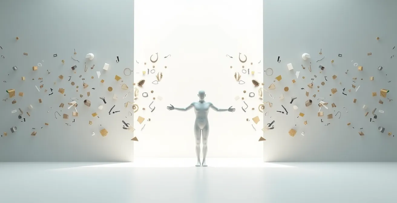 Representación visual de perfiles híbridos artísticos y logísticos en numerología